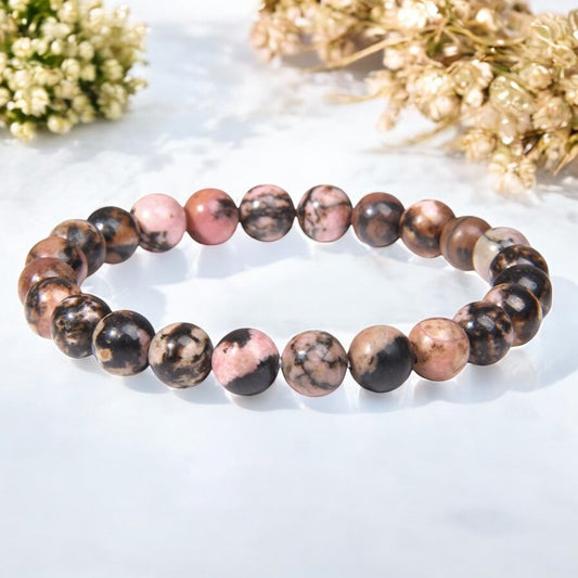 FLO's Rhodochrosite (Rose-Pink with White or Gray Bands)