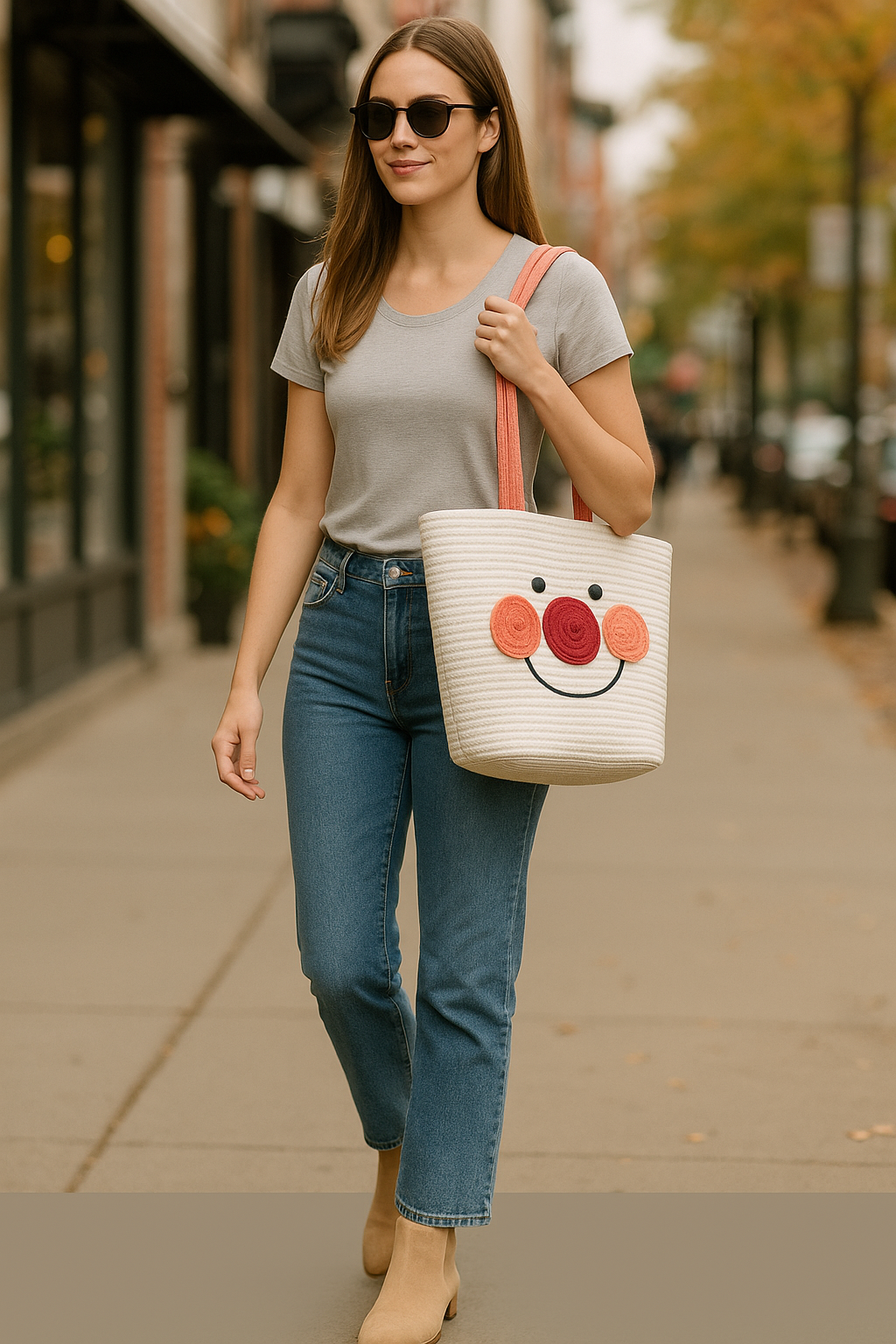 FLO's Sunny Smiles Crochet Tote