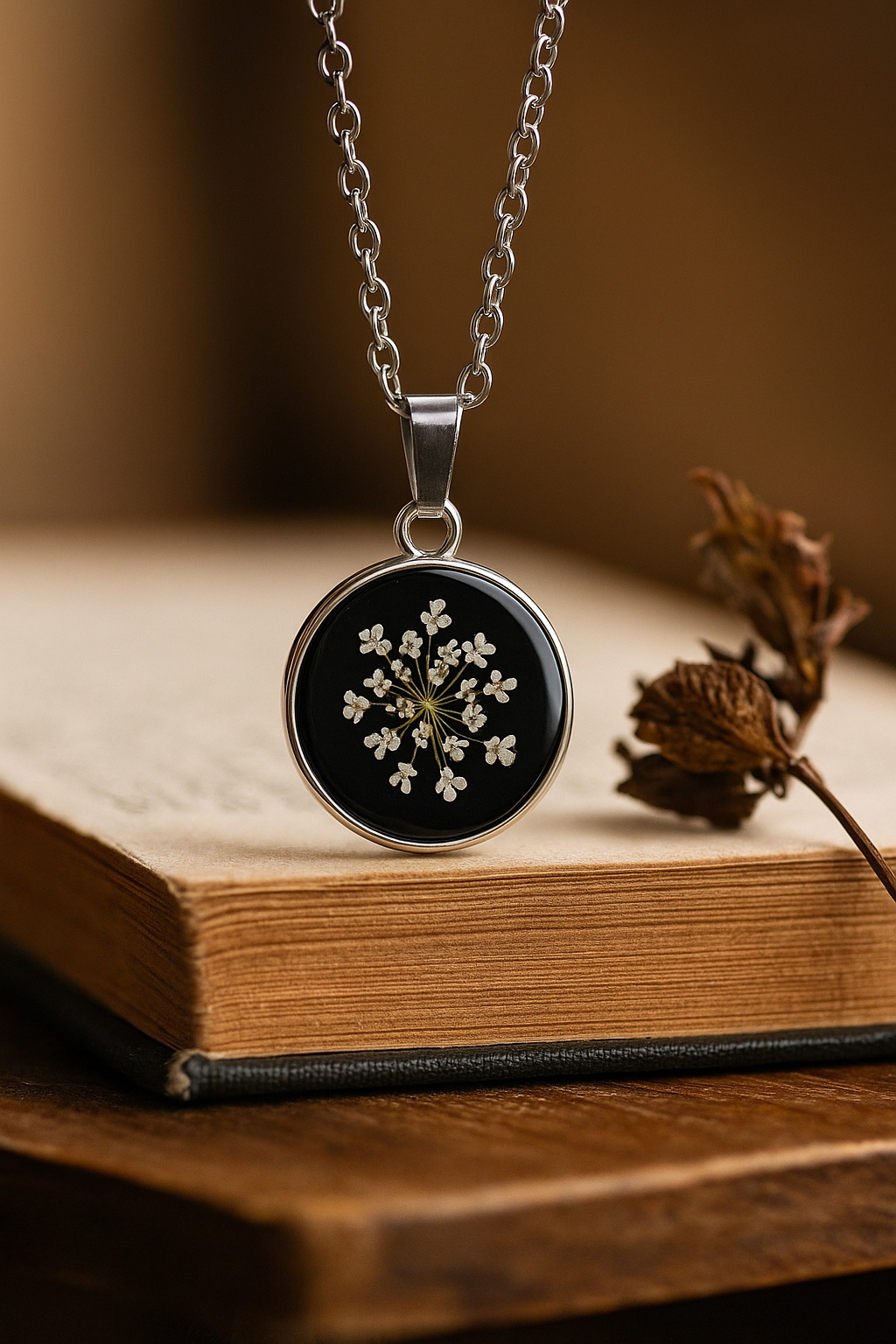 FLO's Midnight Bloom Pendant
