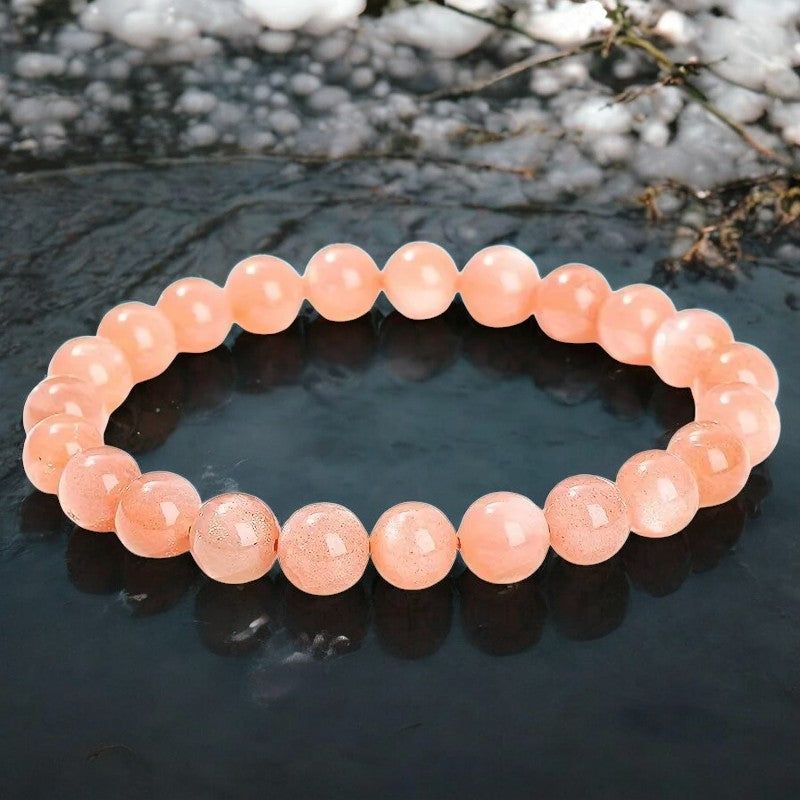 FLO's  Sunstone (Orange to Reddish-Brown with Sparkle)