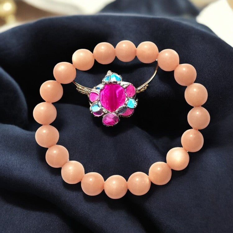 FLO's  Sunstone (Orange to Reddish-Brown with Sparkle)