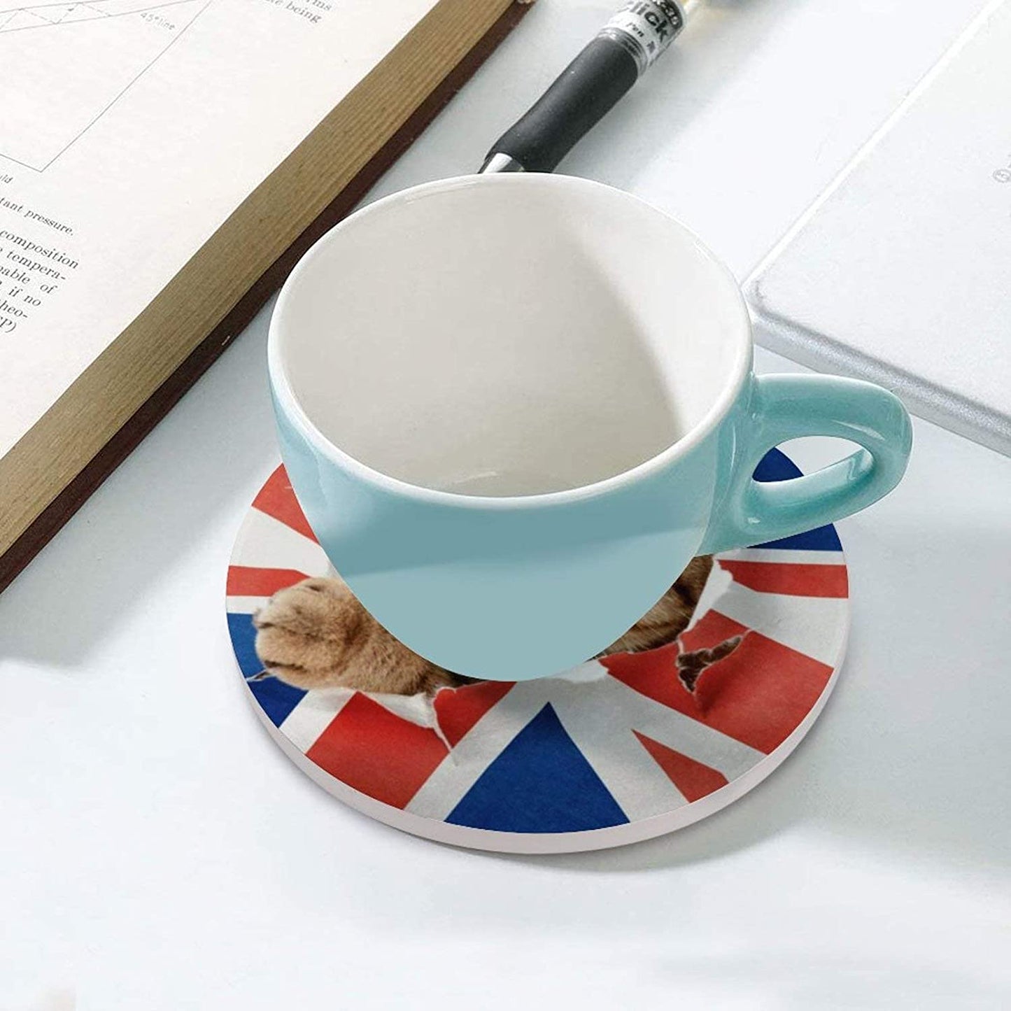 FLO's British Cat Love Coaster