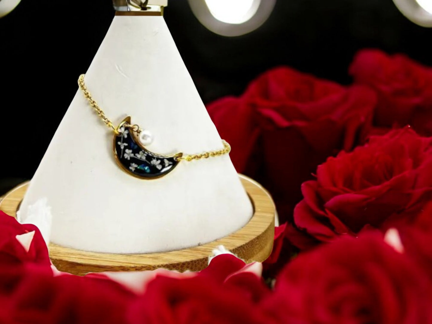 FLO's Moonlit Charm Floral Bracelet