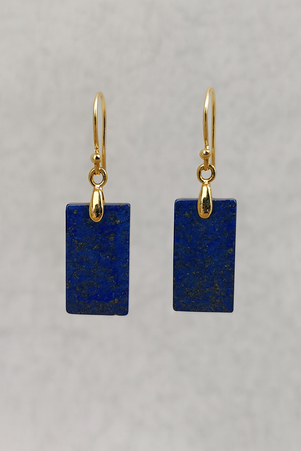FLO's Lapis Lazuli Rectangle Stone Earrings