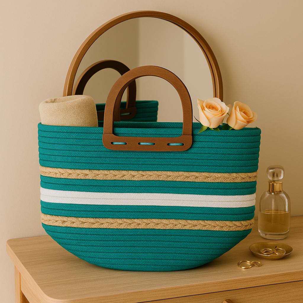 FLO's Azure Drift Crochet Tote