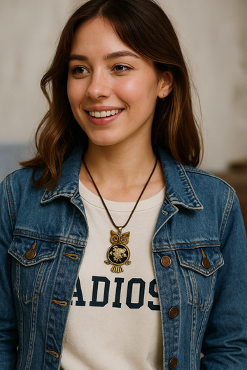 FLO's Starry Hoot Real Dried Flower Necklace