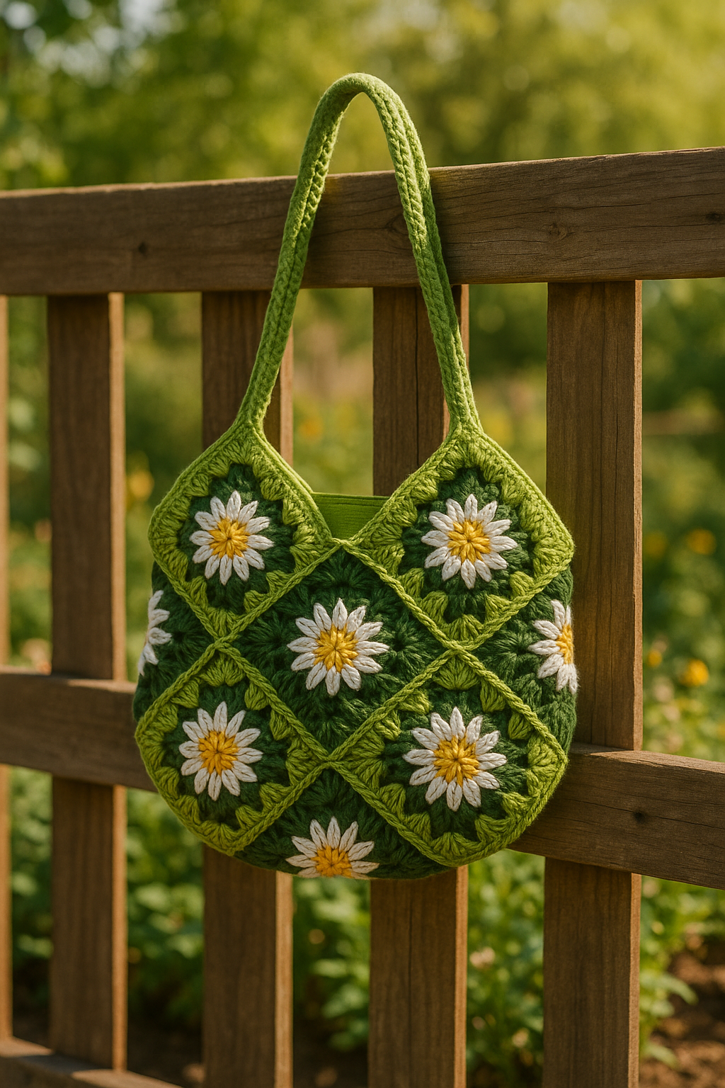 FLO's Bloom Meadow Crochet Tote