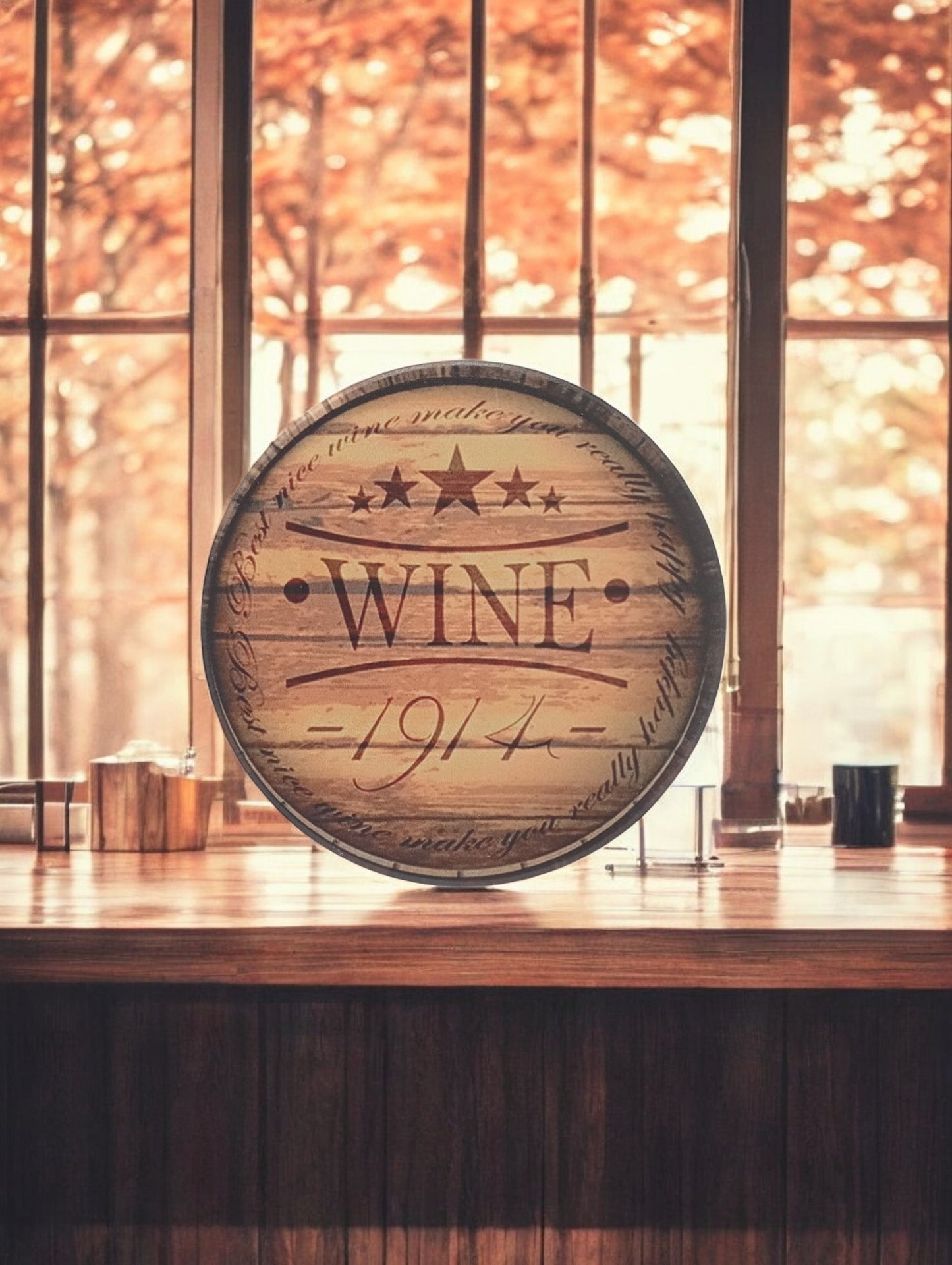 FLO's Vintage Wine Aesthetic Coaster
