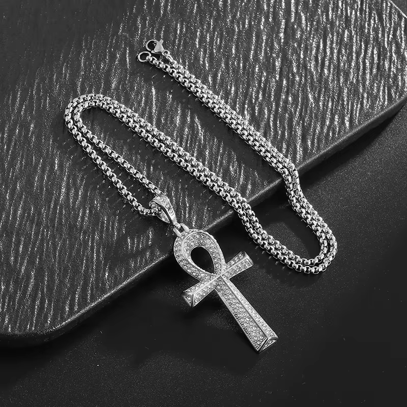 FLOs Key of Life Pendant – Egyptian Ankh Necklace (Gold &amp; Silver Options)