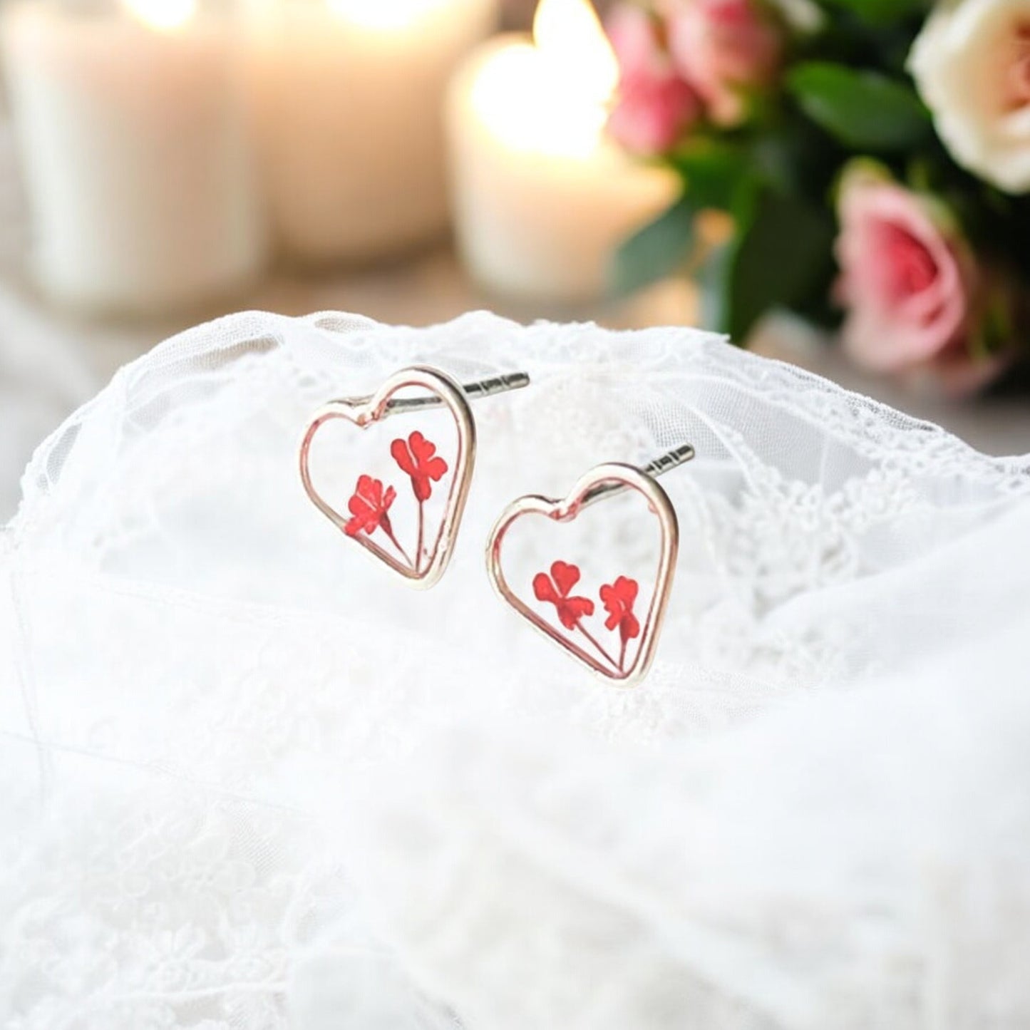 FLO's  Blossoming Hearts Earrings