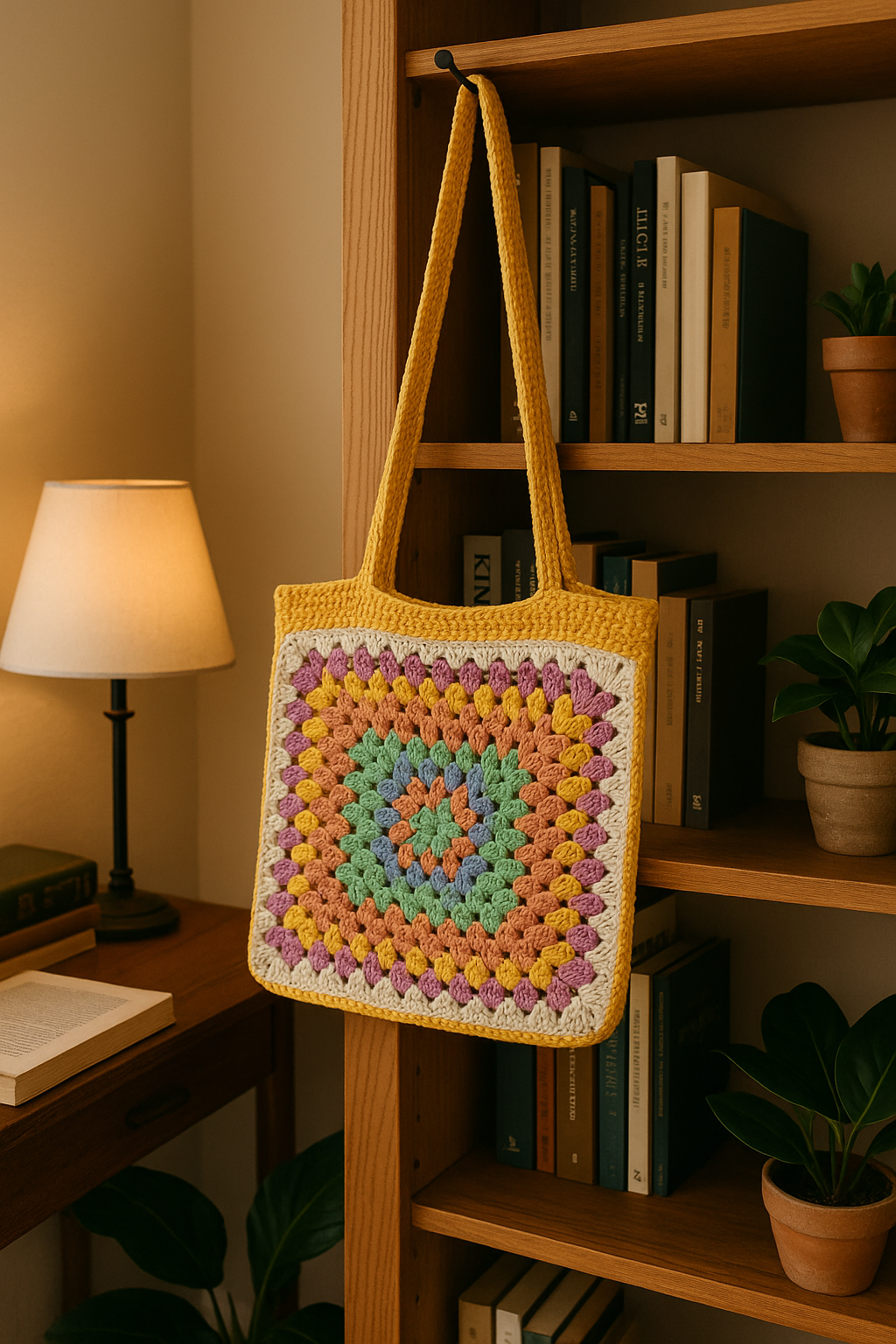 FLO's Retro Bloom Crochet Tote