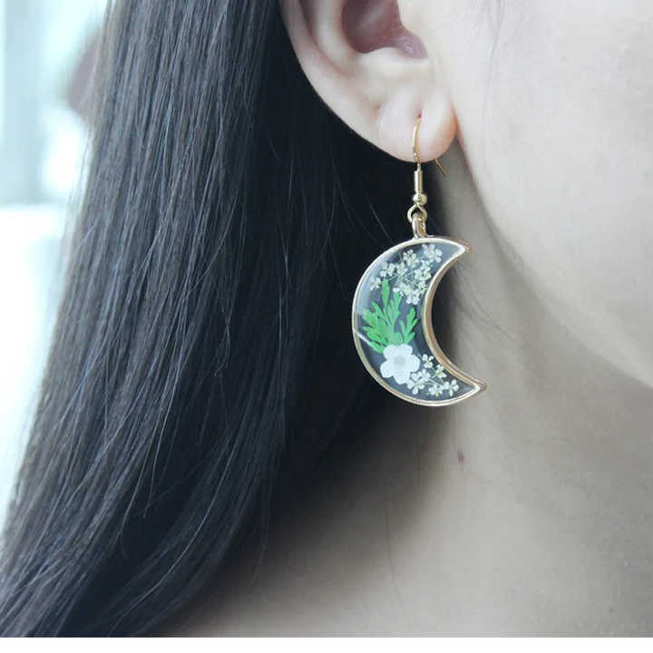FLO's Verdant Moon Crescent Drops