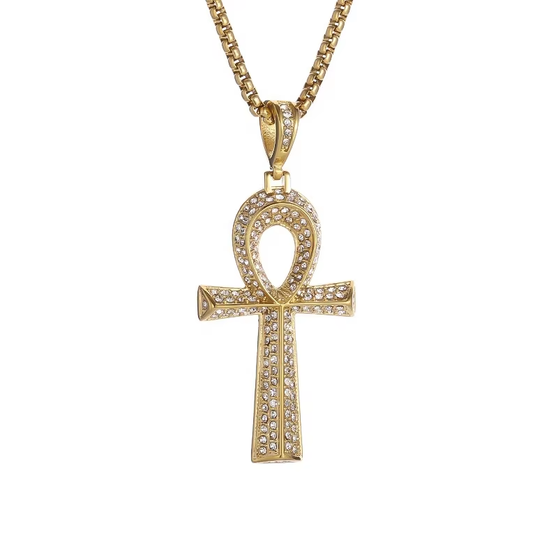 FLOs Key of Life Pendant – Egyptian Ankh Necklace (Gold &amp; Silver Options)