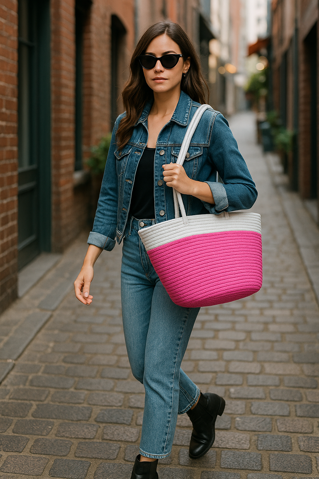 FLO's Sunset Glow Crochet Tote