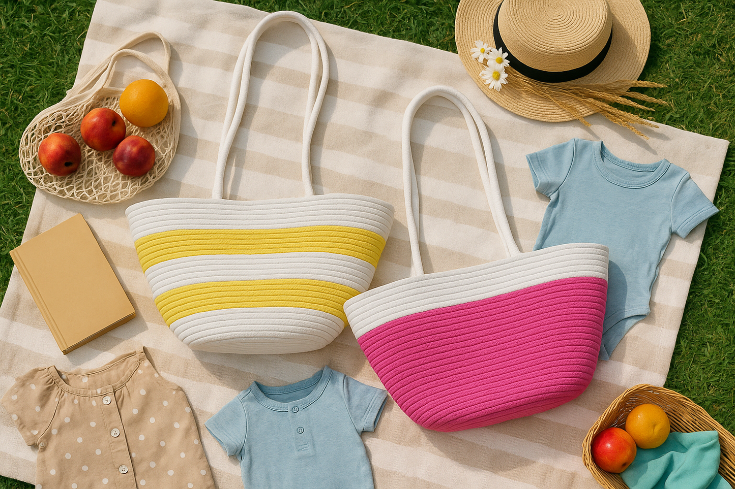 FLO's Sunset Glow Crochet Tote