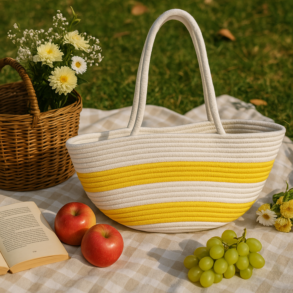 FLO's Sunset Glow Crochet Tote