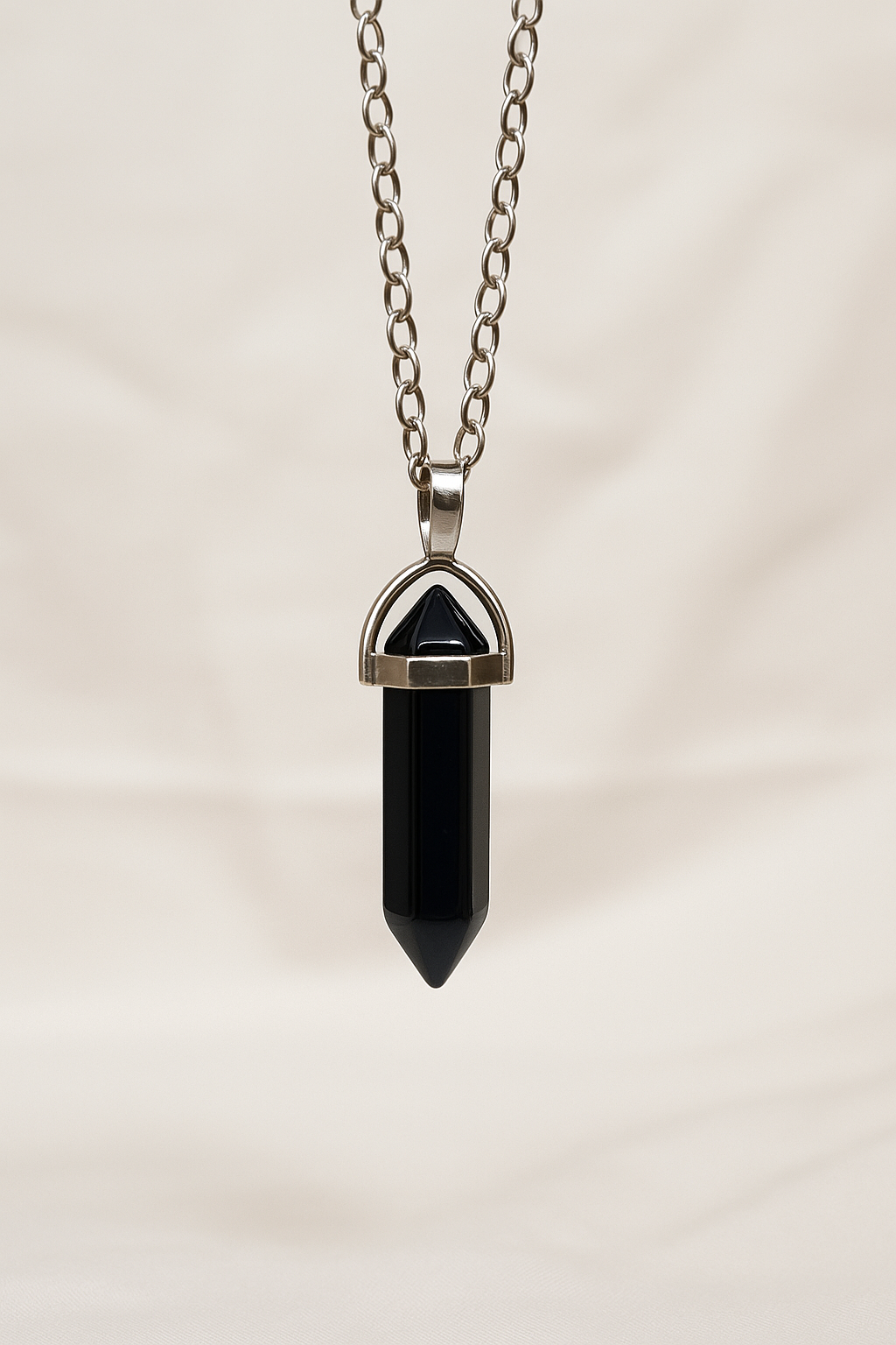 FLO's Black Tourmaline “Guardian Core” Hexa-Point Pendant