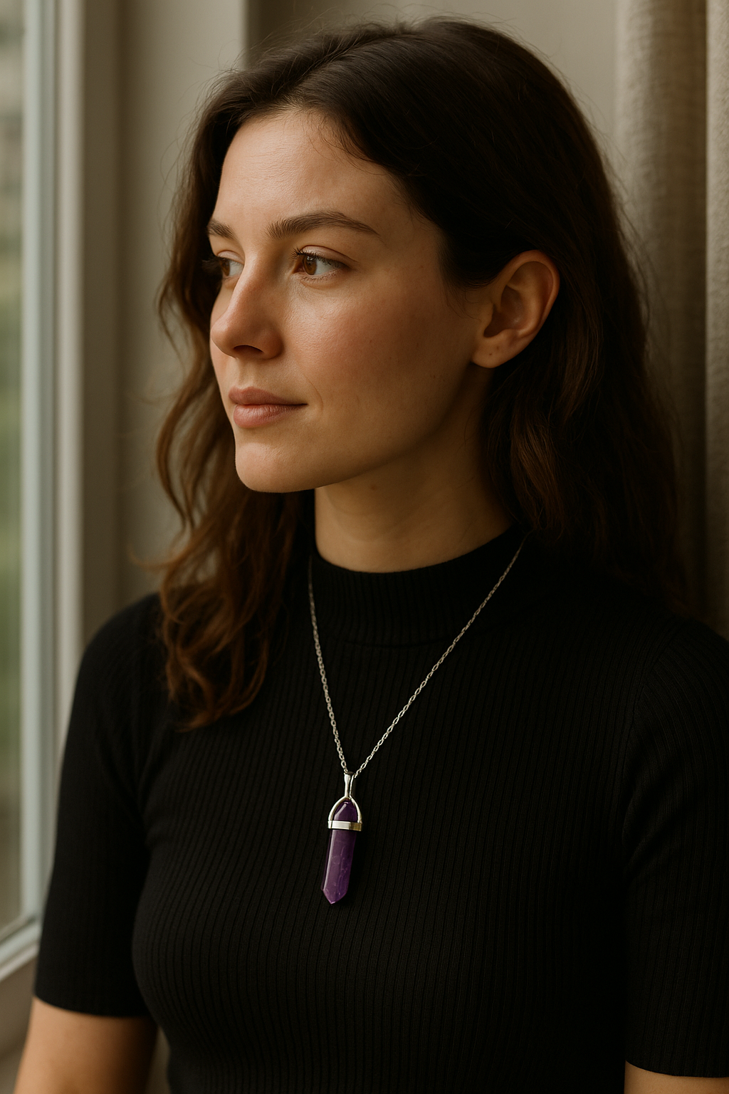 FLO's Amethyst HexAura Pendant