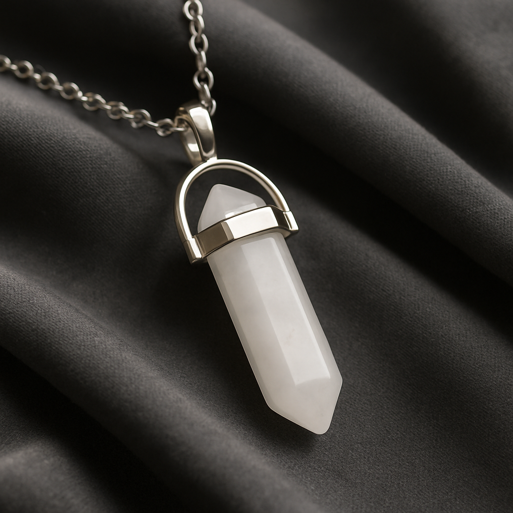 FLO's Clear Quartz HexAura Pendant
