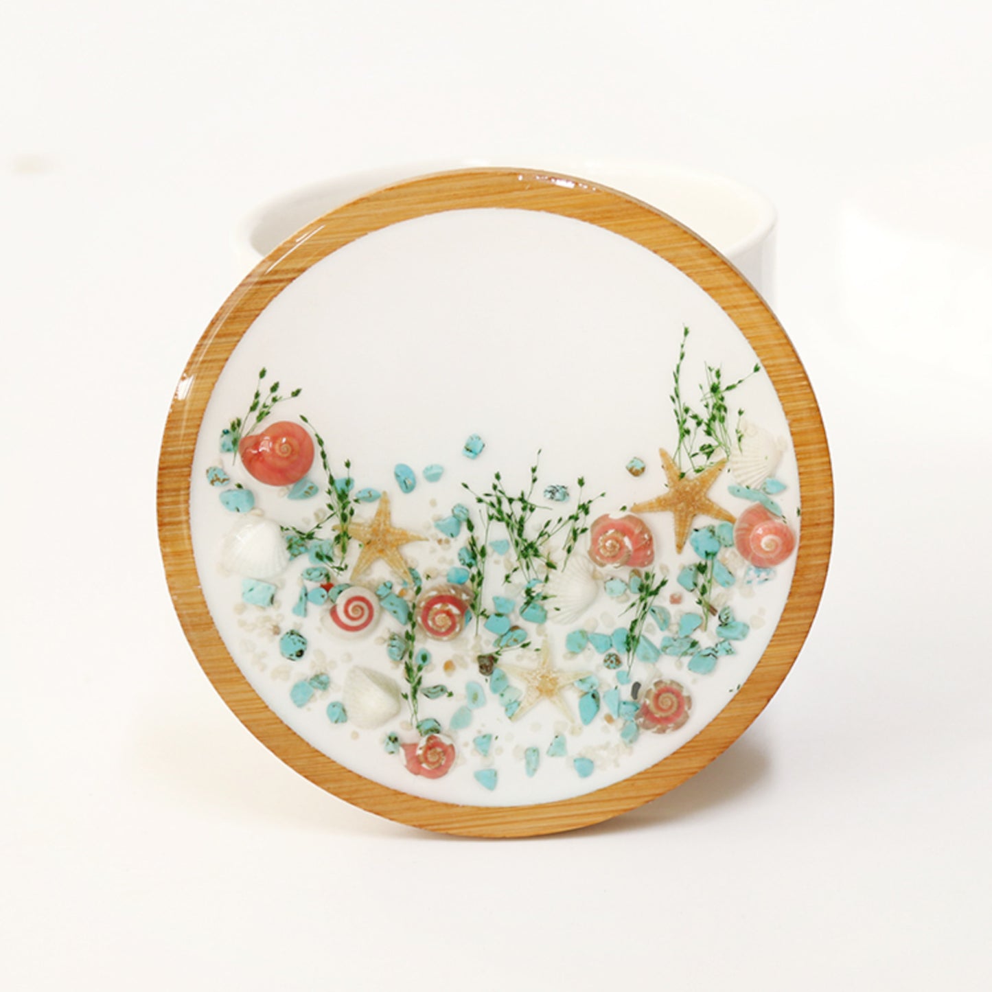 FLO's Blooming Grace Wooden Coaster Set