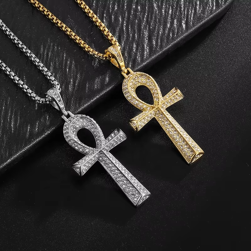 FLOs Key of Life Pendant – Egyptian Ankh Necklace (Gold &amp; Silver Options)