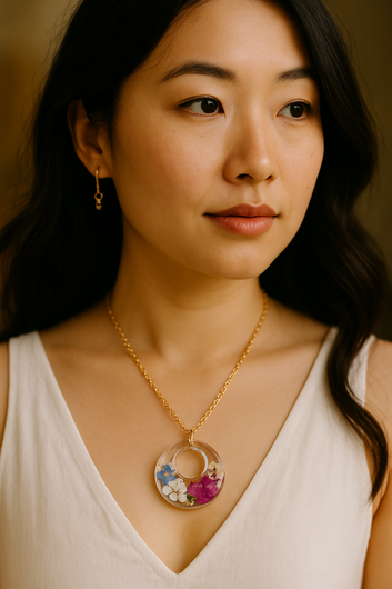Harmony Bloom Circle Pendant