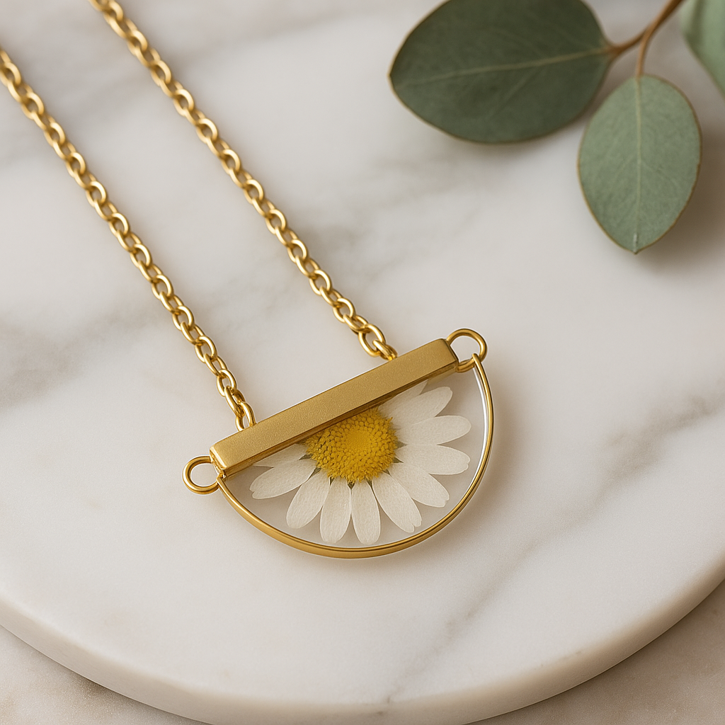 FLO's  Golden Daisy Glow Pendant