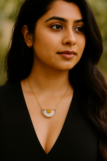 FLO's  Golden Daisy Glow Pendant