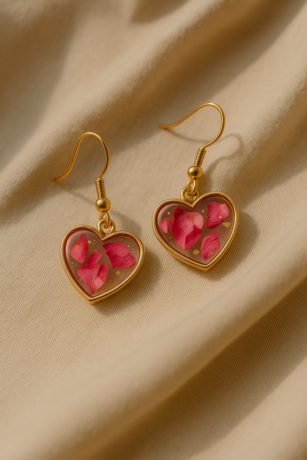 FLO's Heartfelt Rose Earrings