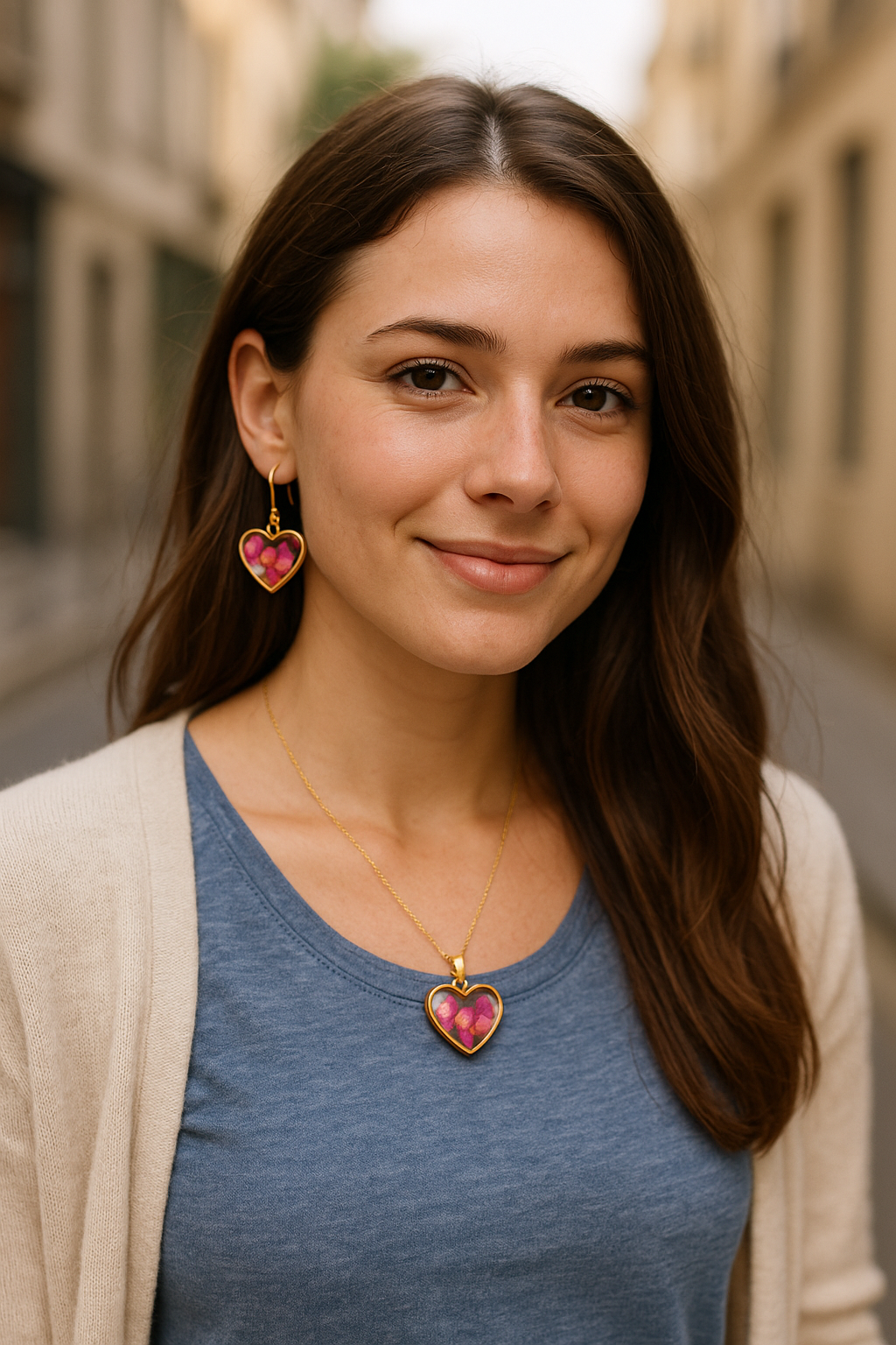 FLO's Heartfelt Rose Earrings