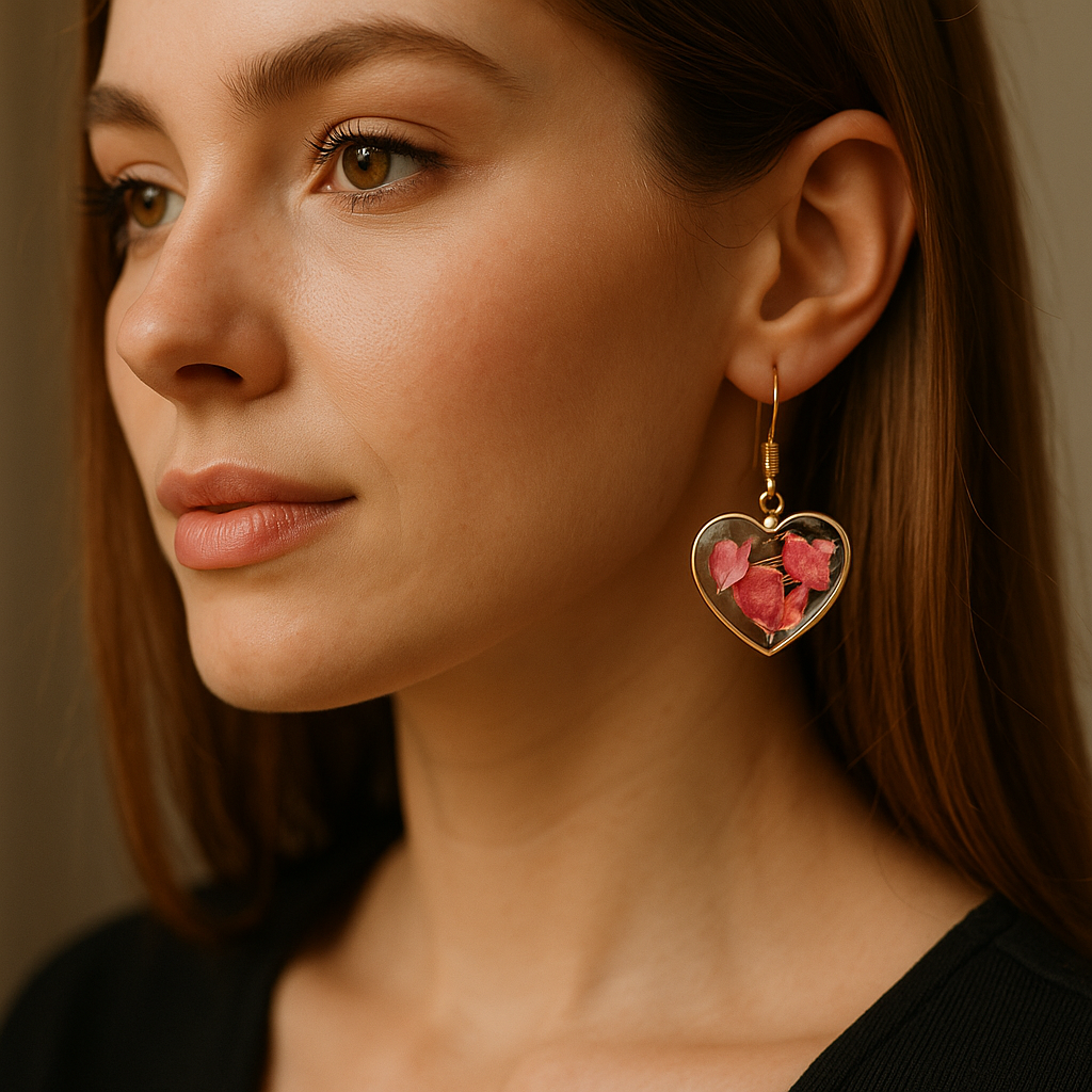 FLO's Heartfelt Rose Earrings