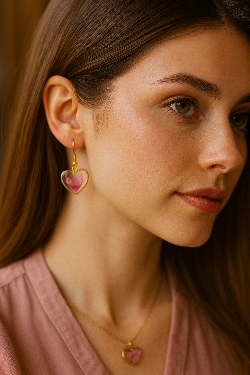FLO's Heartfelt Rose Earrings