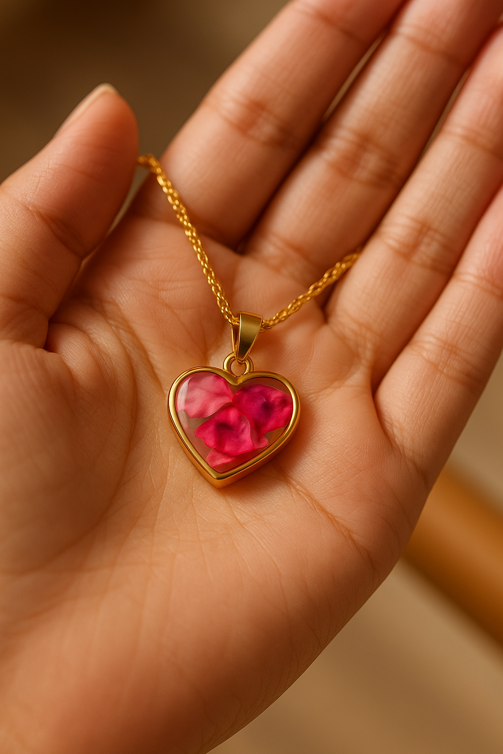 FLO's Eternal Rose Heart Pendant