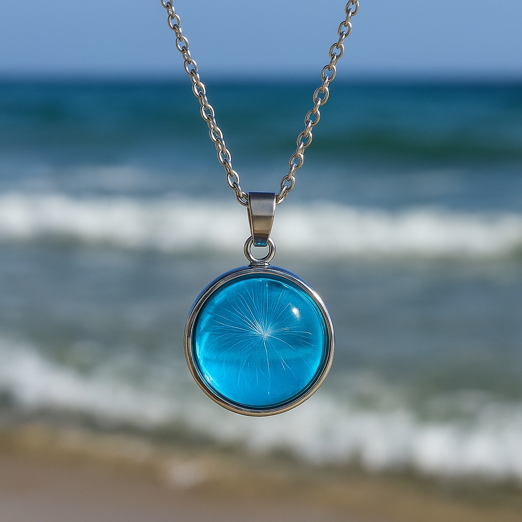 FLO's Ocean's Tranquility Real Dried Flower Necklace