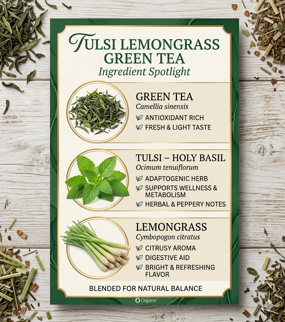 Tulsi Lemongrass Green Tea