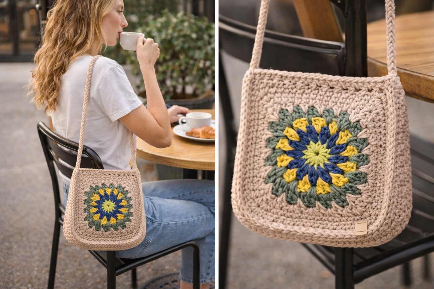 Cotton Sunflower Sling Bag