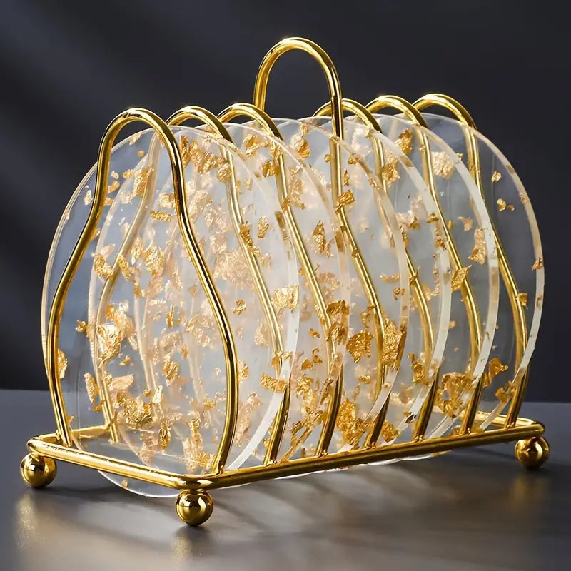 FLO's Golden Luxe Coaster