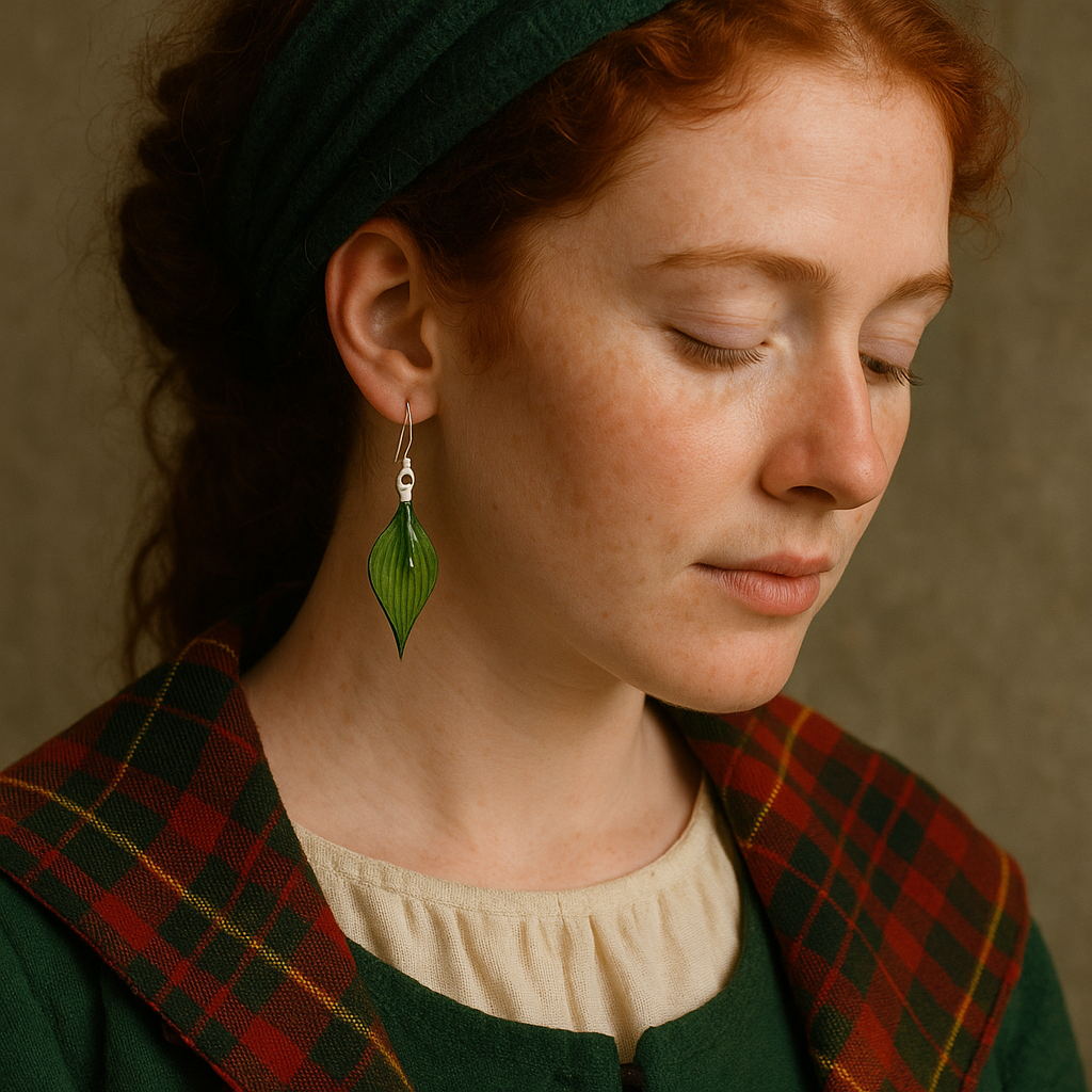 FLO's Evergreen Leaf Drop Earrings