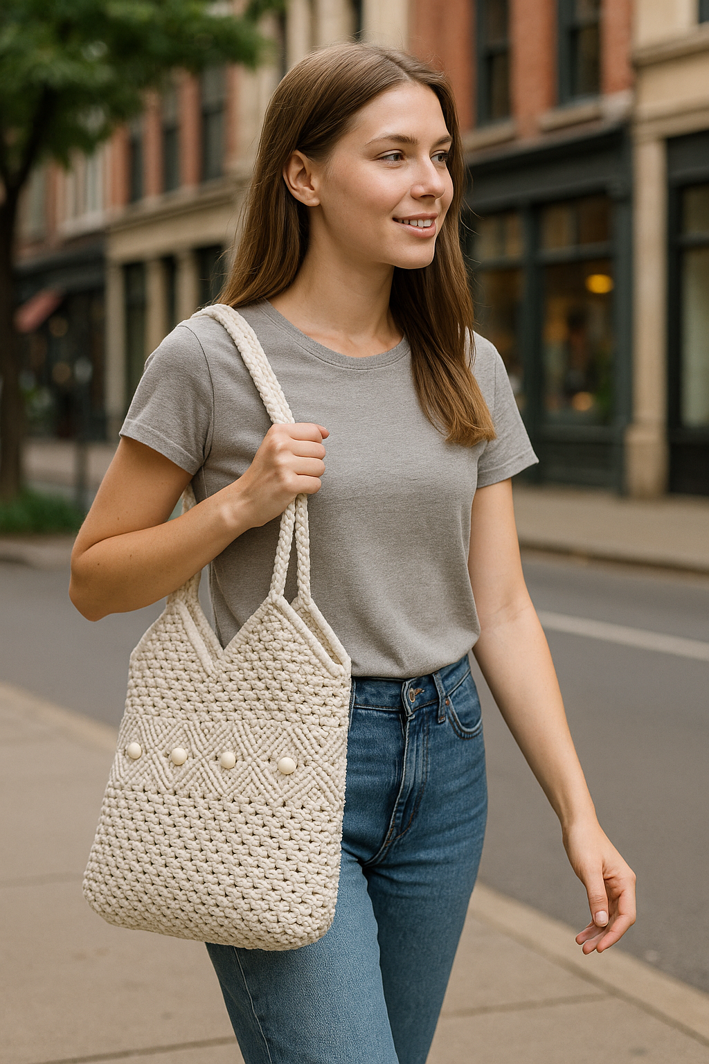 FLO's Sandshell Crochet Tote