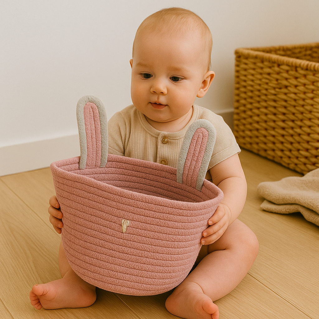 Bunny Ears Crochet Basket