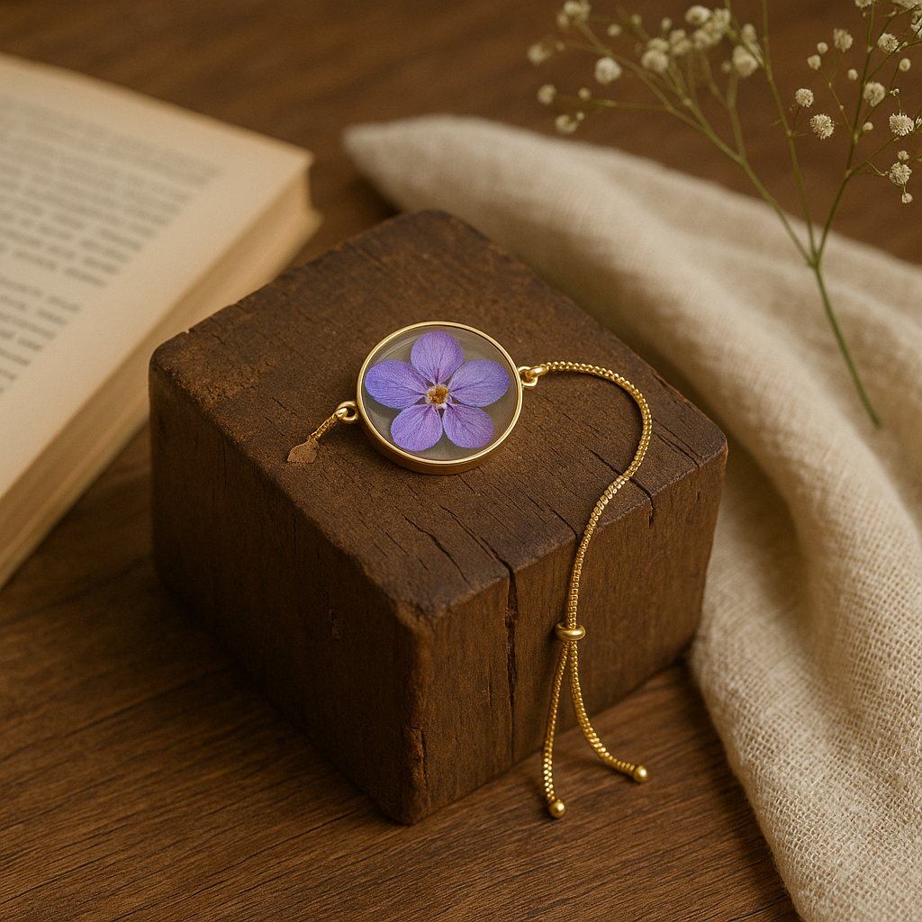 FLO's Royal Bloom Larkspur Bracelet