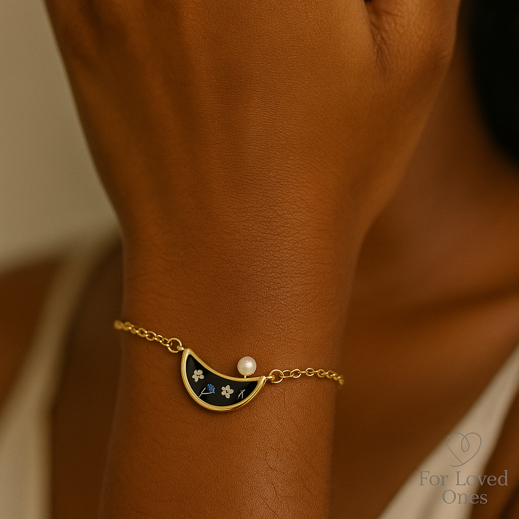 FLO's Moonlit Charm Floral Bracelet
