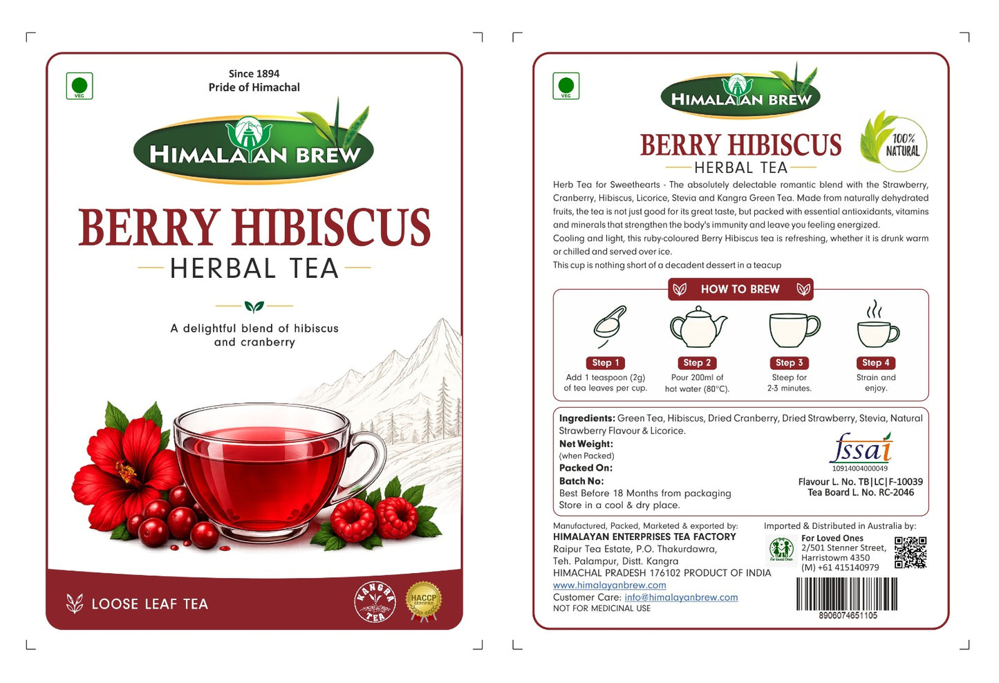Berry Hibiscus Herbal Tea