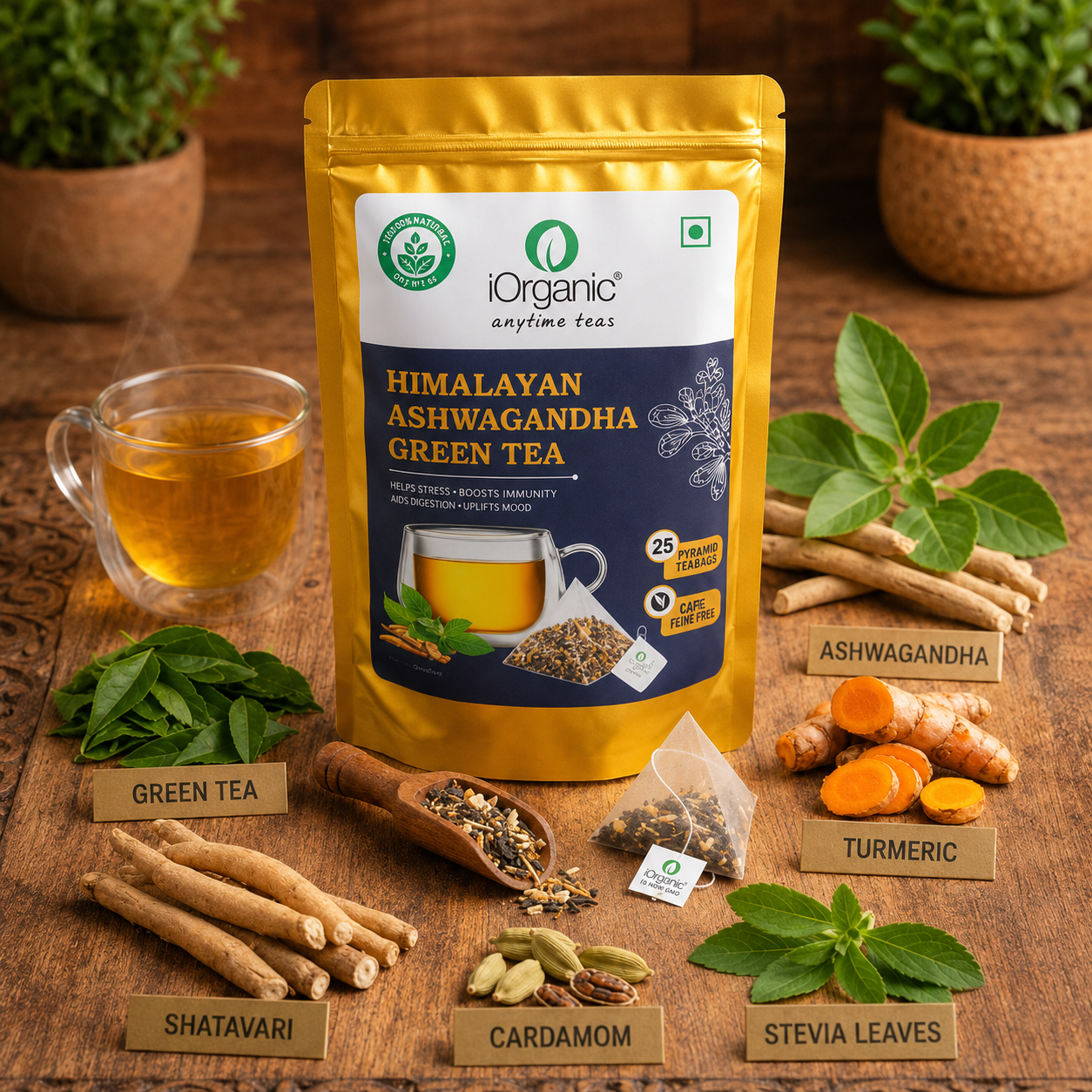 Ashwagandha Green Tea Bags
