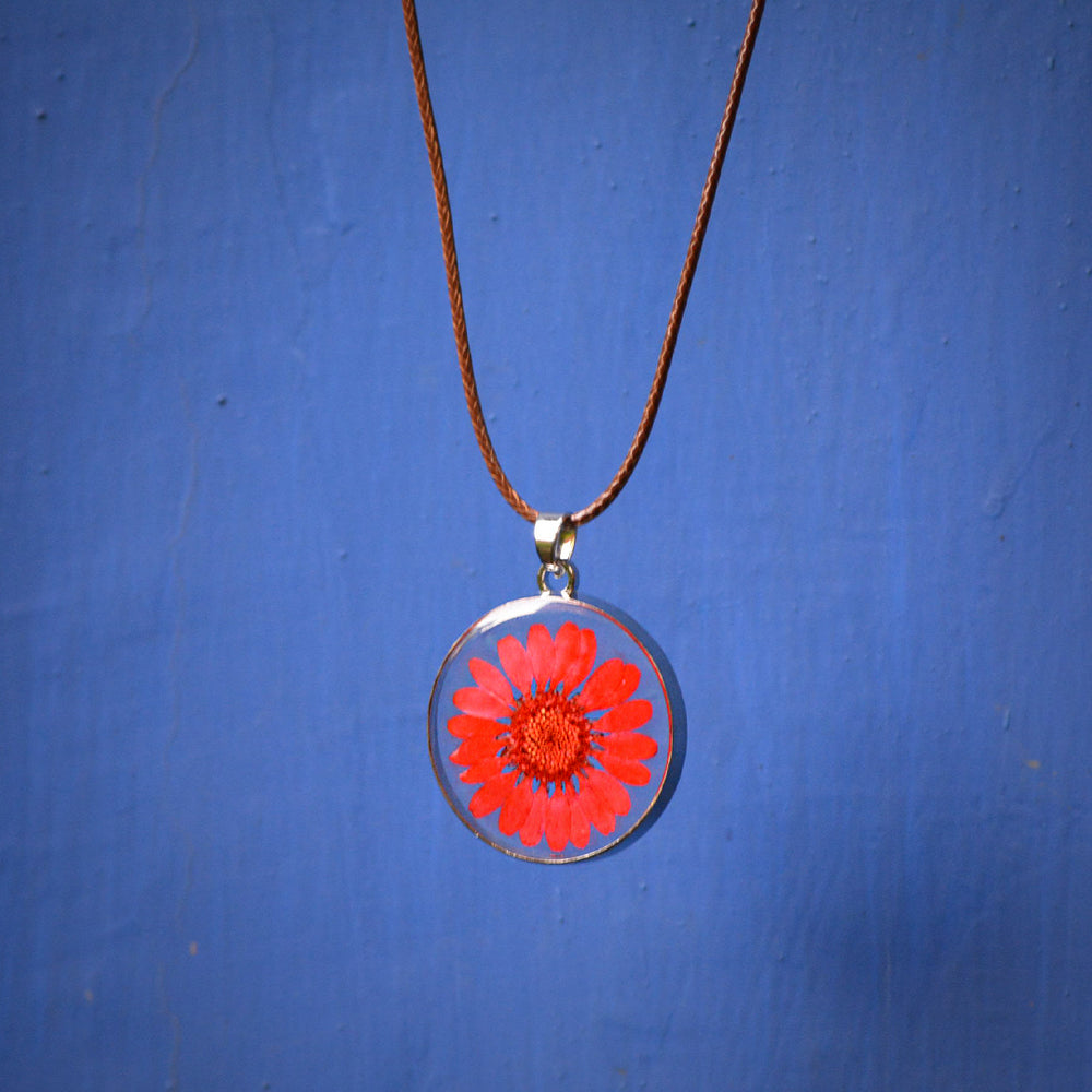 FLO's Scarlet Story Real Dried Flower Necklace