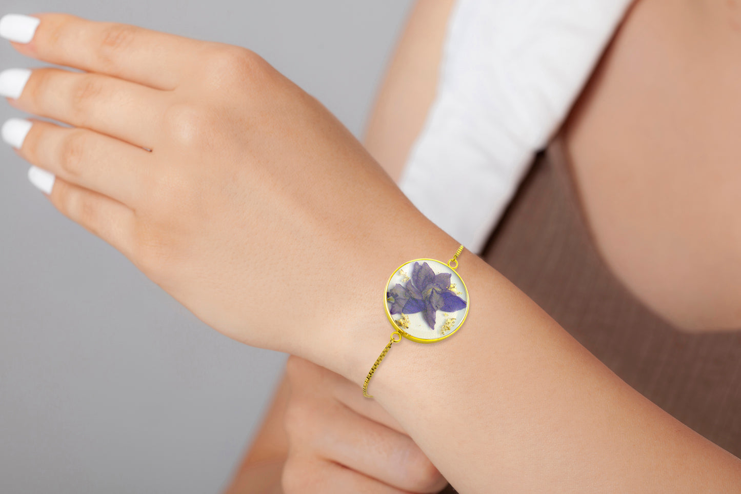 FLO's Royal Bloom Larkspur Bracelet