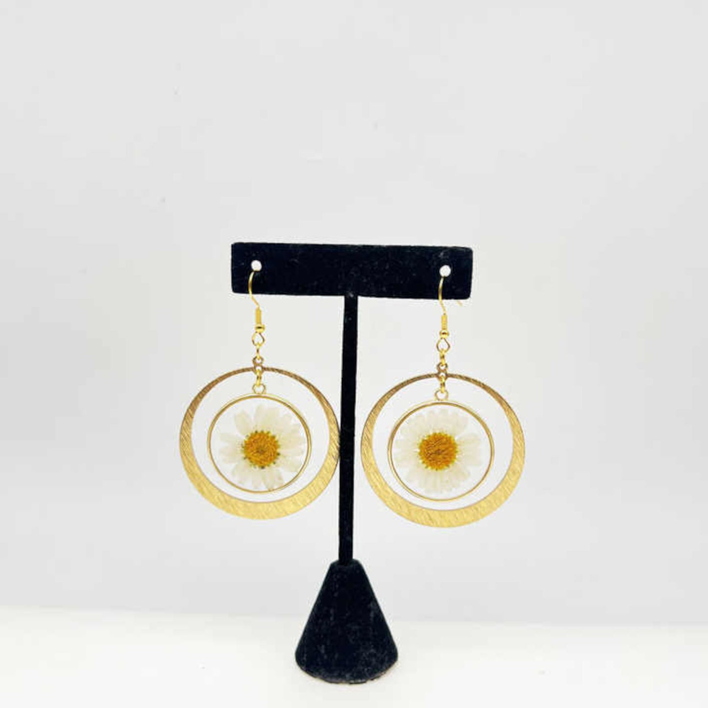 FLO's Golden Daisy Hoop Earrings