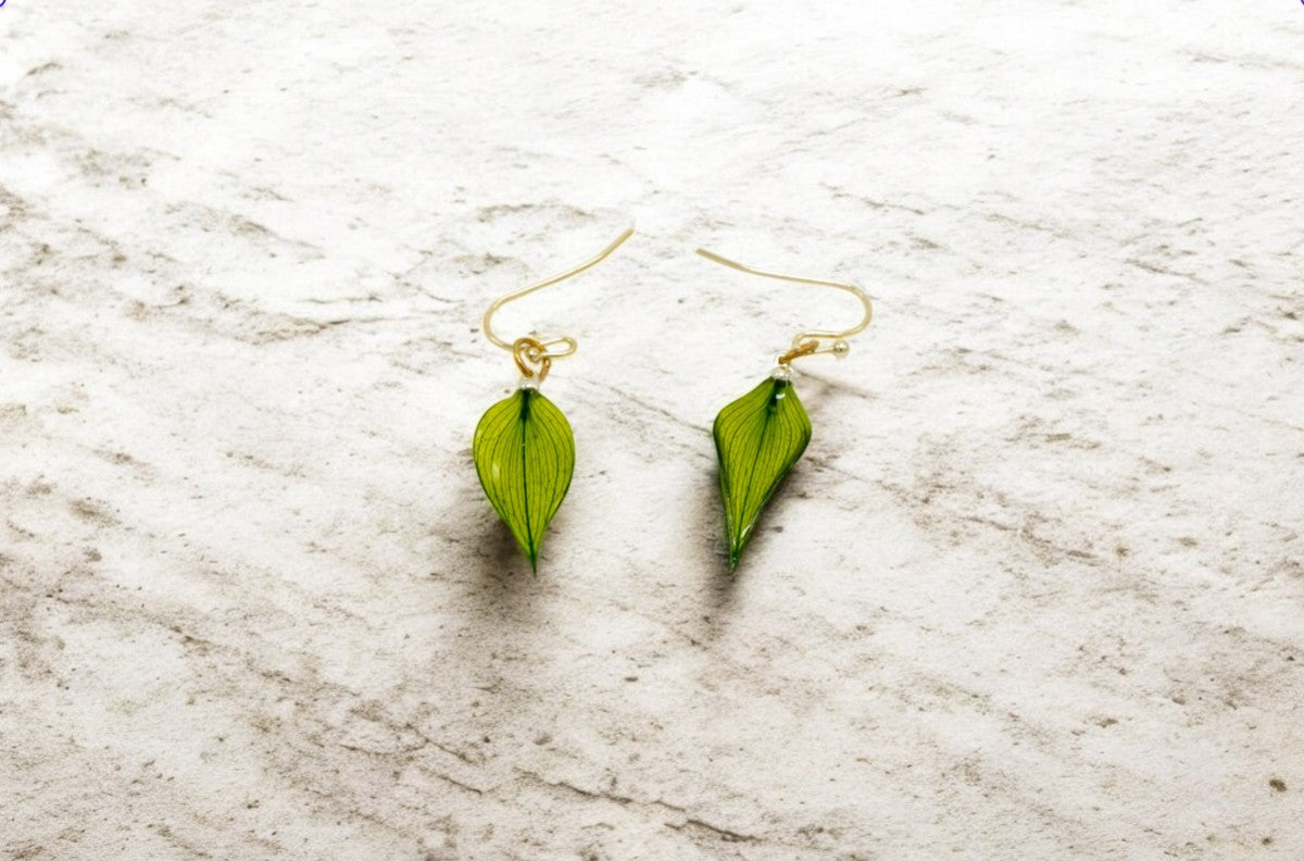FLO's Evergreen Leaf Drop Earrings