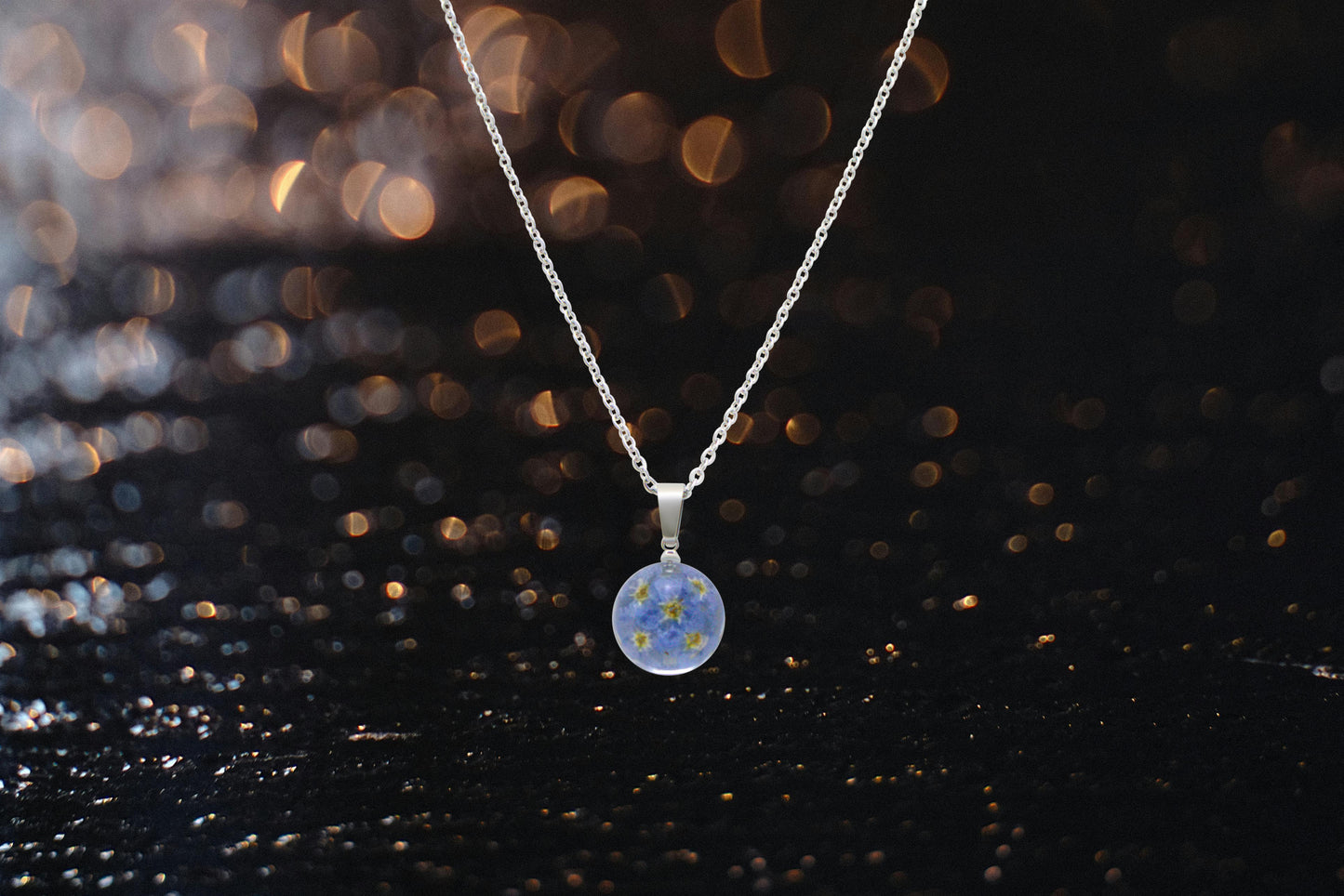 FLO's Eternal Bloom Forget-Me-Not Pendant