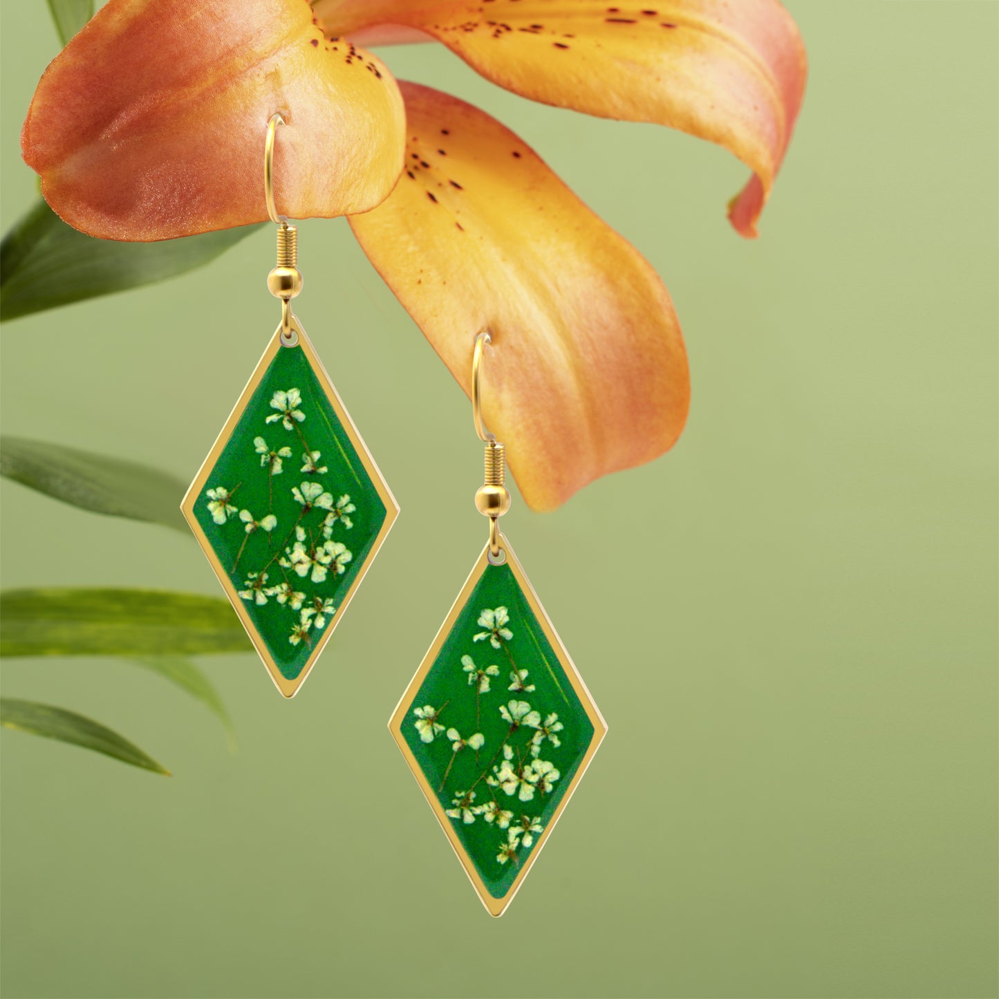 FLO's Emerald Harmony Earrings